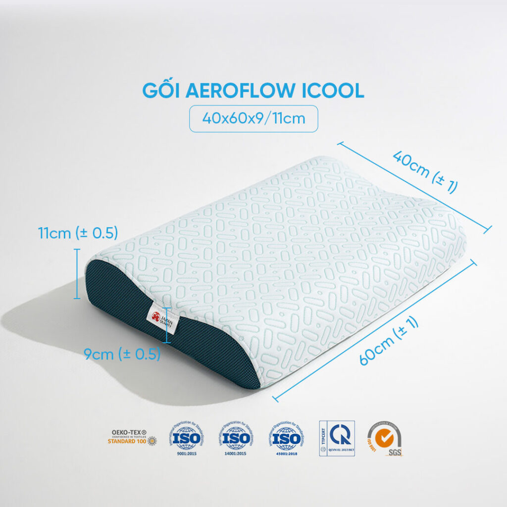 Gối foam điều hòa Aeroflow iCool