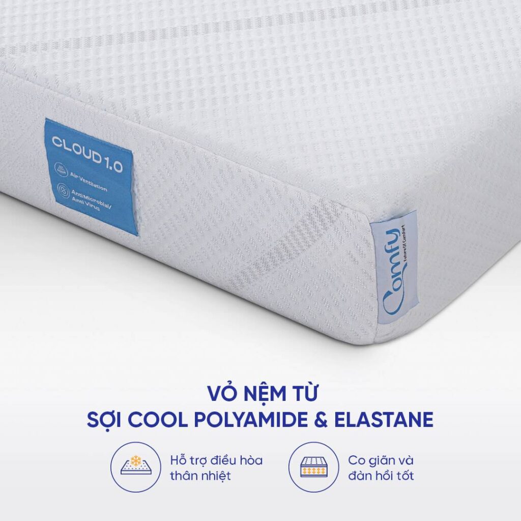 nệm foam dưới 10 triệu Comfy Cloud 1.0