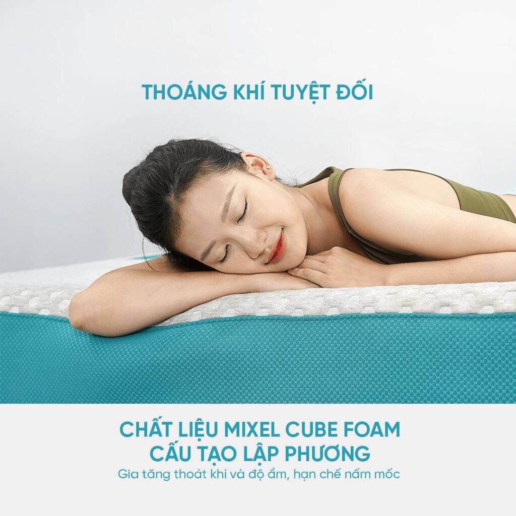 nệm cho người dễ bị dị ứng Aeroflow Fit Plus