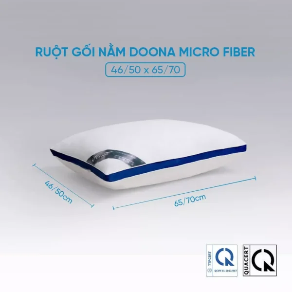 Gối lông vũ nhân tạo Doona Microfiber kháng khuẩn