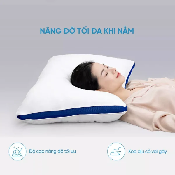 Gối lông vũ nhân tạo Doona Microfiber nâng đỡ tối đa