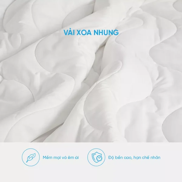 Ruột chăn bông Doona Basic vải xoa nhung