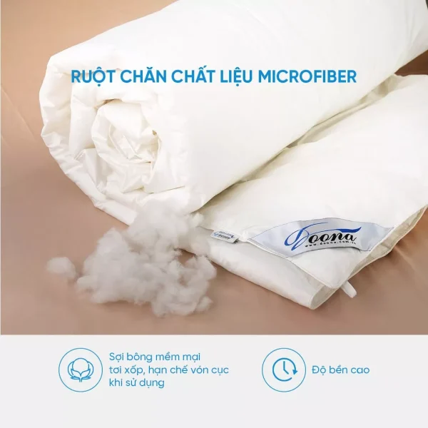 Ruột chăn lông vũ Doona Microfiber êm ái cao cấp