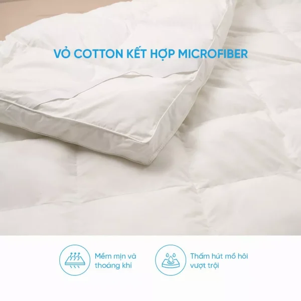 Topper lông vũ Doona Microfiber êm ái