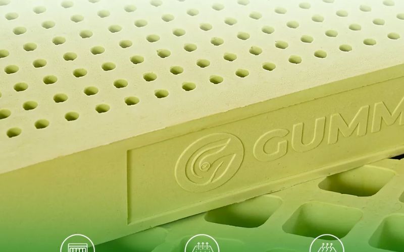 Nệm Gummi Signature có tốt không? Ai nên dùng? 3 Gummi Signature làm từ cao su 100% thiên nhiên, tích hợp tinh chất trà xanh