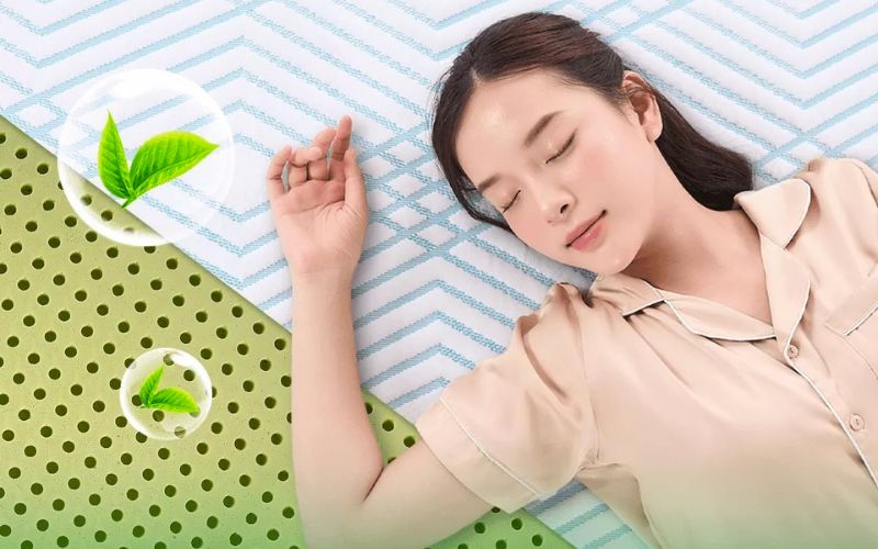 Nệm Gummi Signature có tốt không? Ai nên dùng? 4 Gummi Signature có cấu trúc lỗ thoáng khí không gây hầm bí cùng vỏ áo nệm cooling mát lạnh